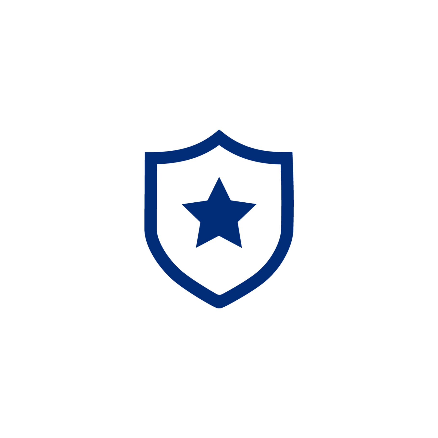 blue star and shield icon